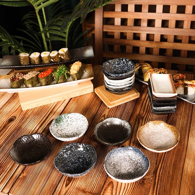 Japanese-Style Ceramic Sauce Dish Collection